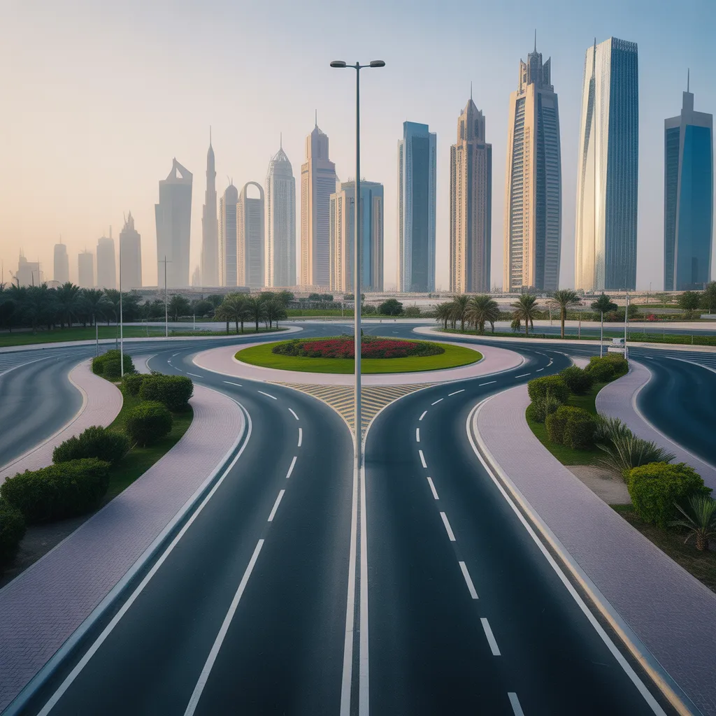 2 lane roundabout rules uae