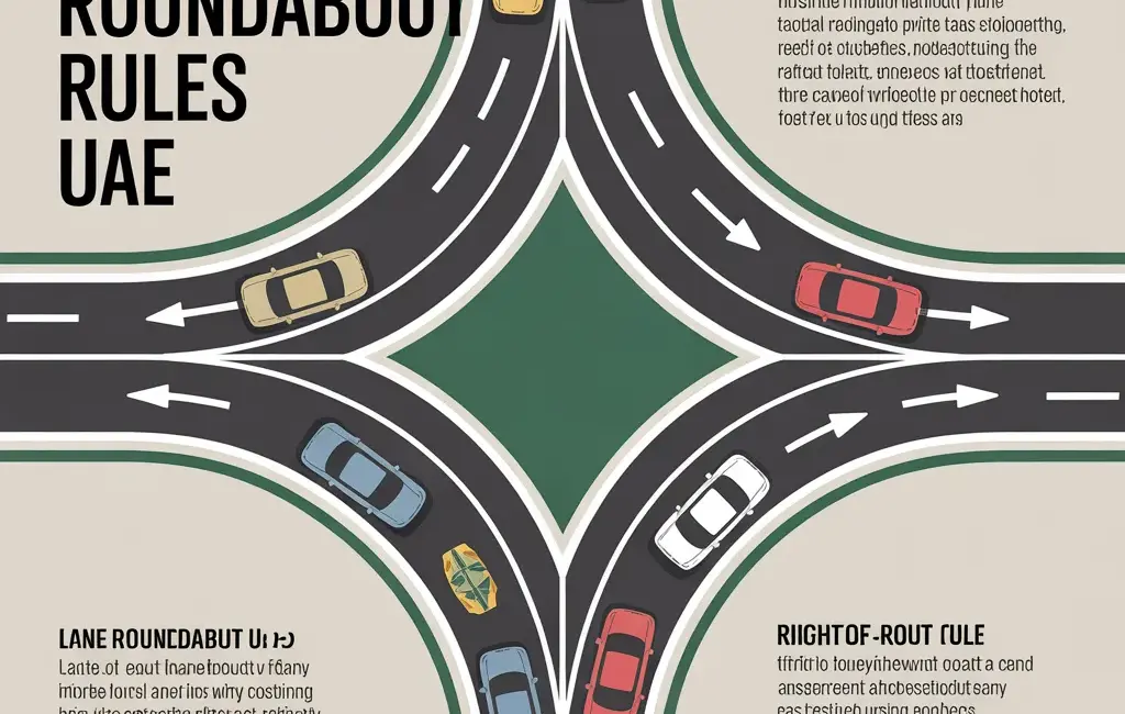 3 lane roundabout rules uae