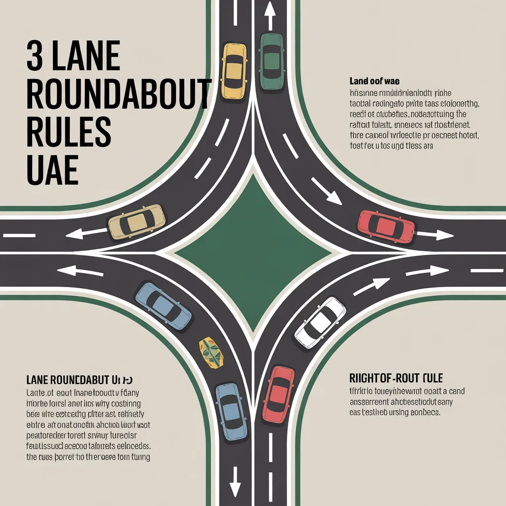 3 lane roundabout rules uae