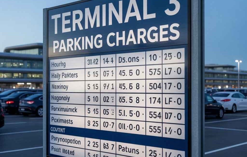 airport terminal 3 parking charges