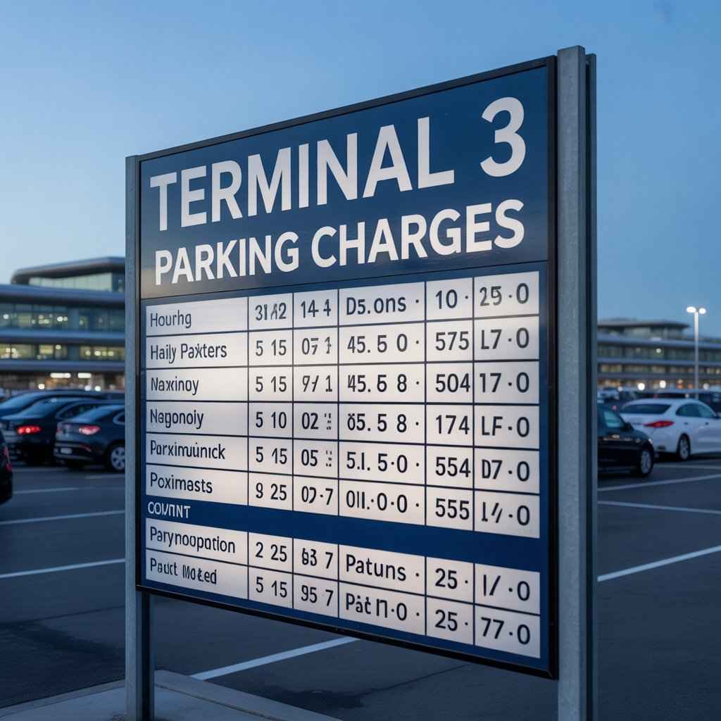 airport terminal 3 parking charges