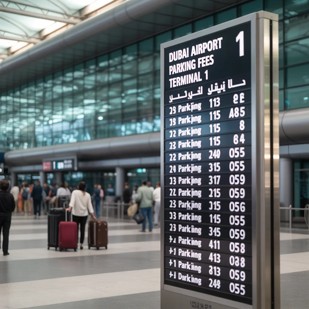 dubai airport parking fees terminal 1