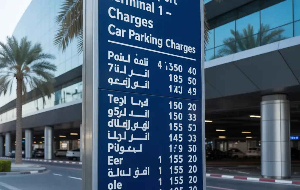 dubai airport terminal 1 - car parking charges
