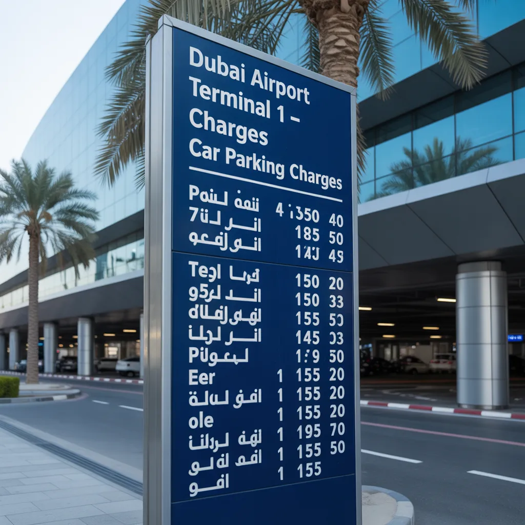 dubai airport terminal 1 - car parking charges