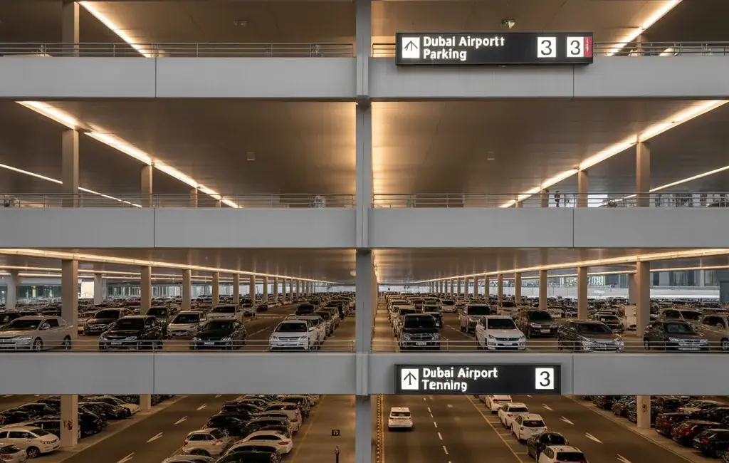 dubai airport terminal 3 arrivals parking