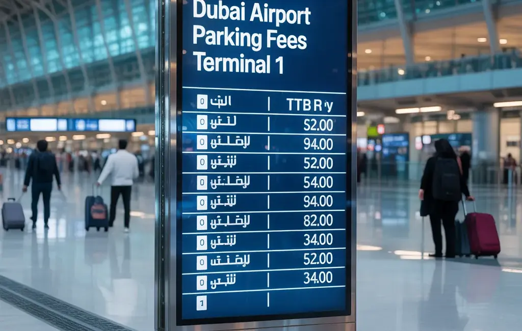 dubai airport terminal 3 parking fees