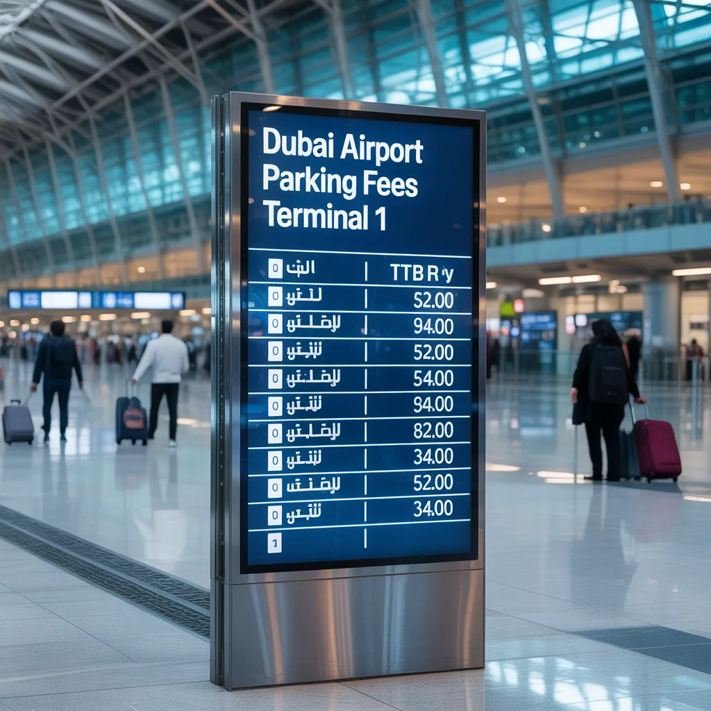 dubai airport terminal 3 parking fees