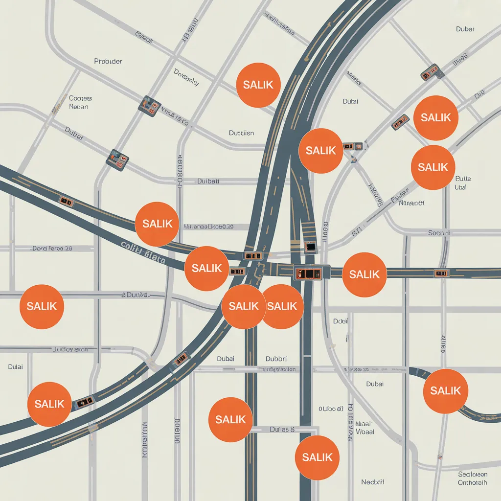 dubai salik map