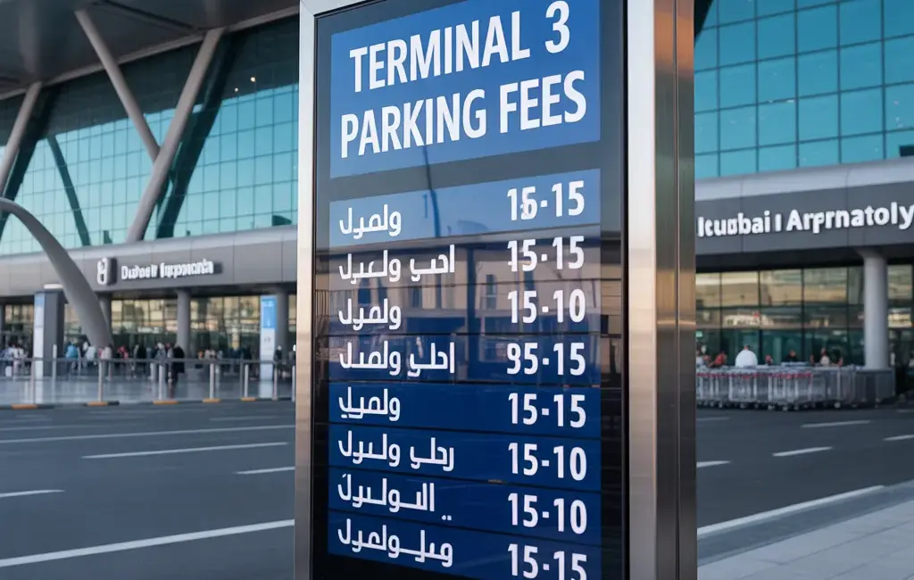 dubai terminal 1 arrival parking
