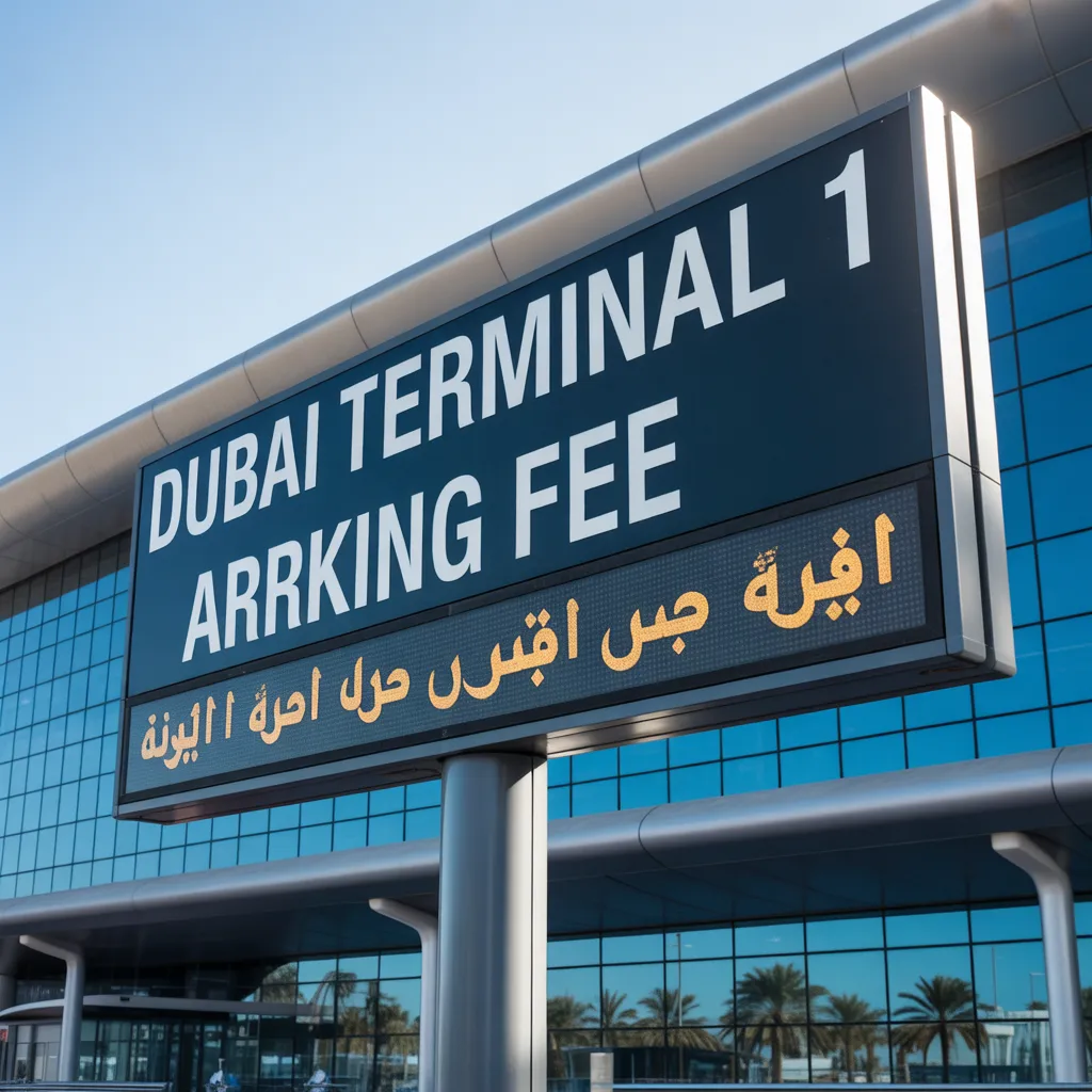dubai terminal 1 arrival parking fee