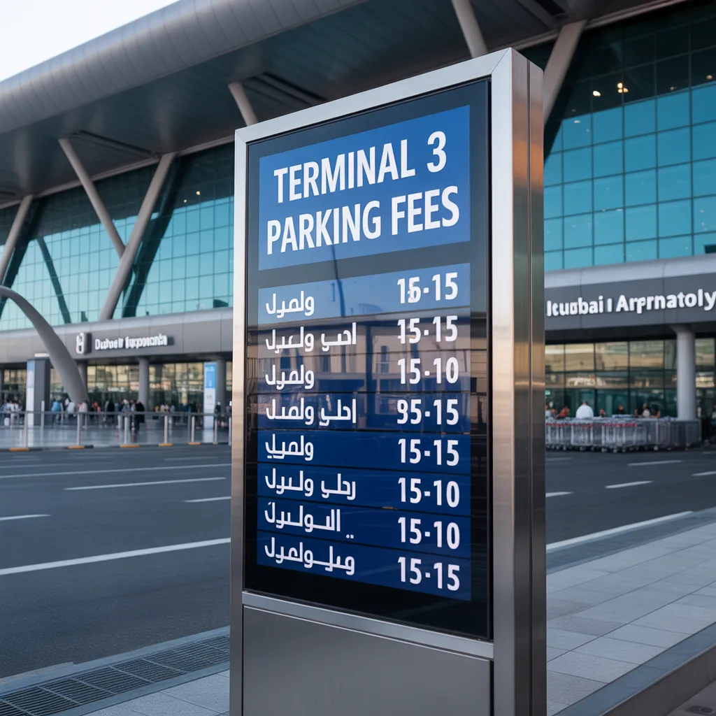 dubai terminal 1 arrival parking