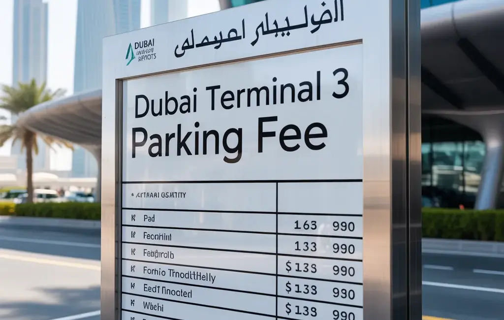 dubai terminal 3 parking fee