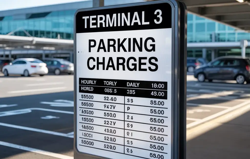 dubai terminal 3 parking fee per hour