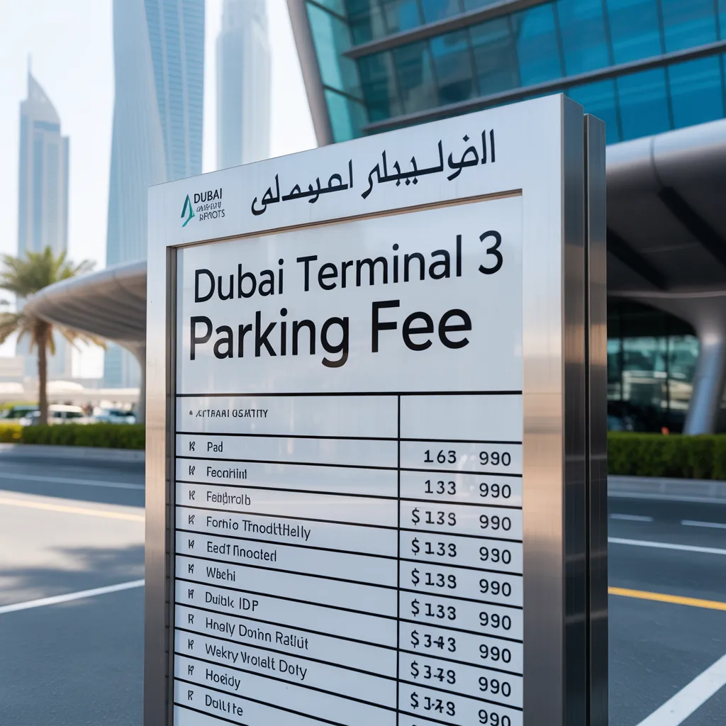 dubai terminal 3 parking fee