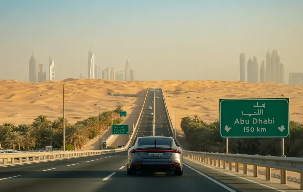dubai to abu dhabi by car