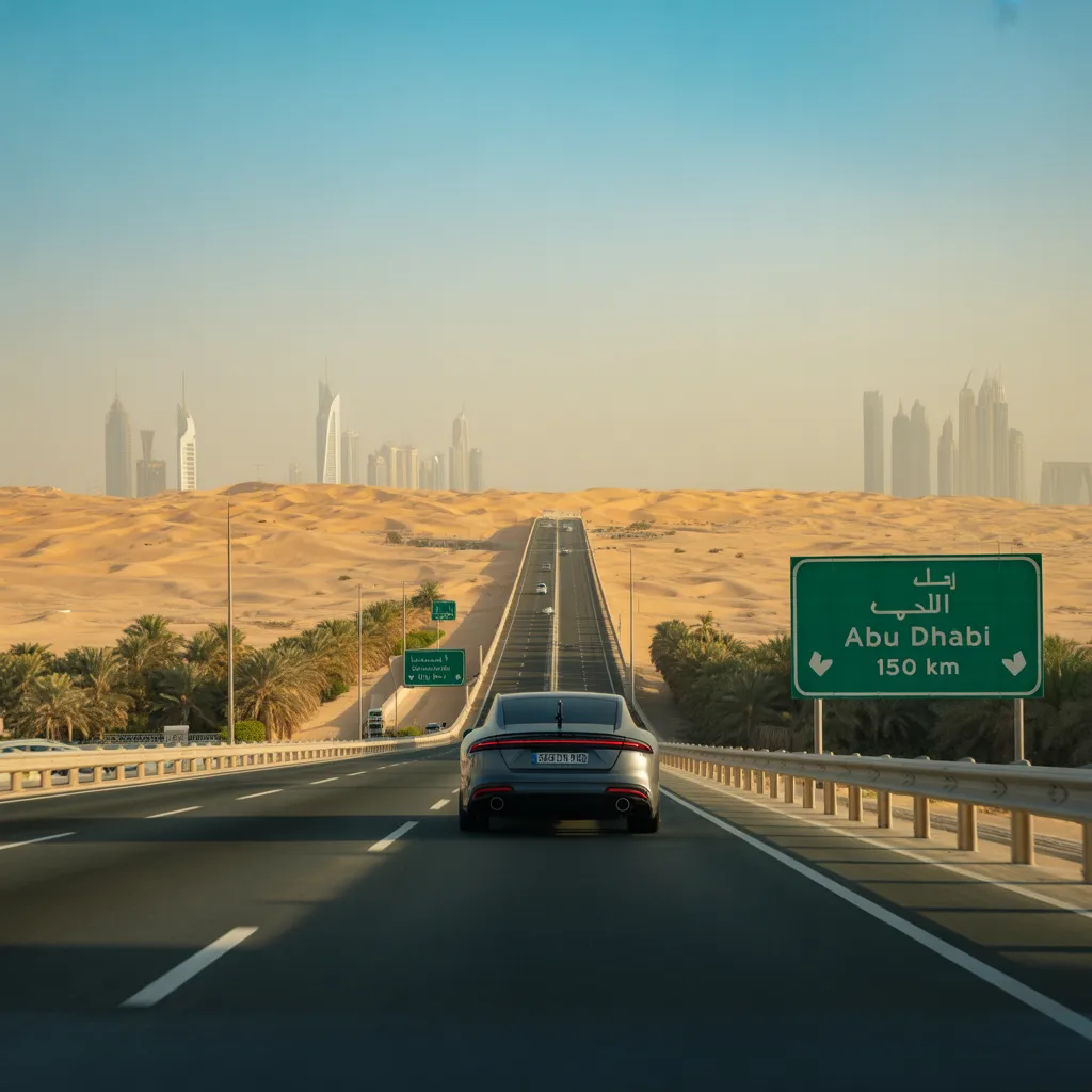 dubai to abu dhabi by car