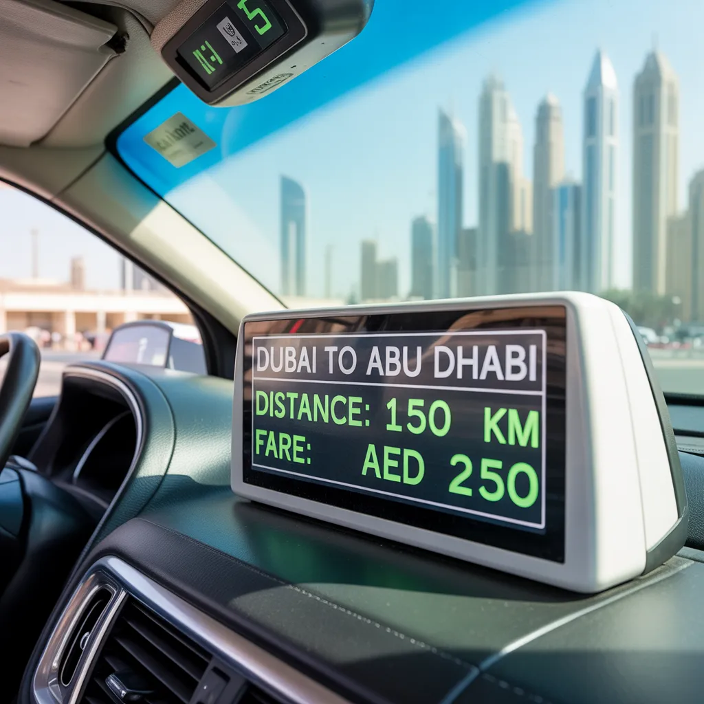 dubai to abu dhabi taxi fare