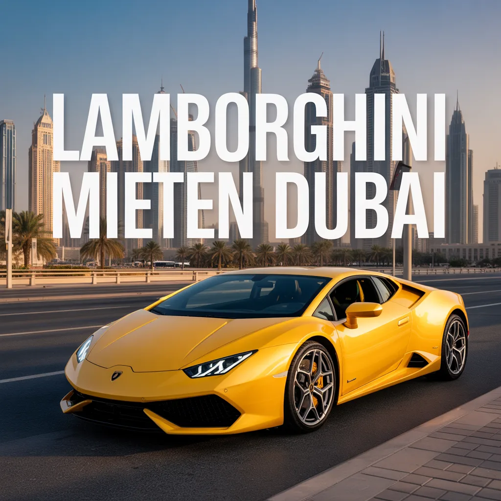 lamborghini mieten dubai