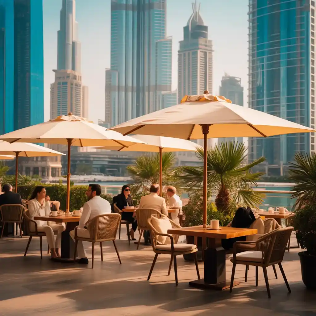 outdoor cafe dubai