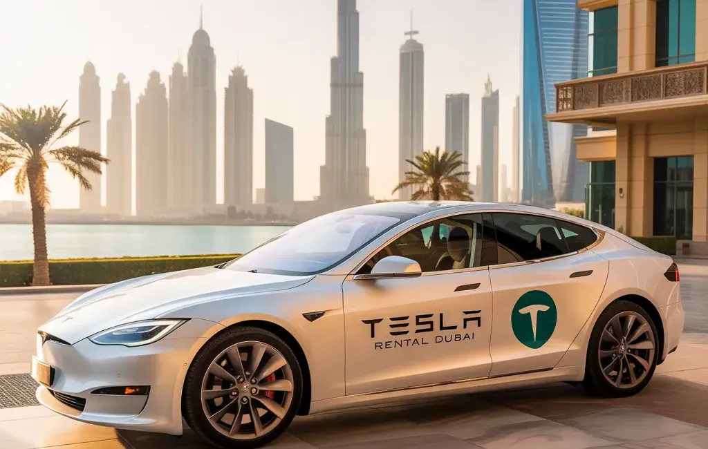 rent tesla dubai