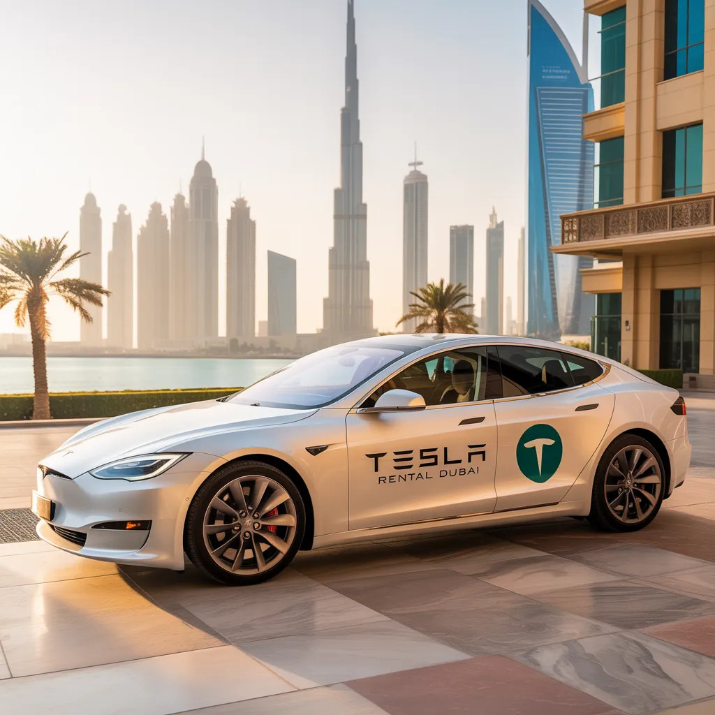 rent tesla dubai