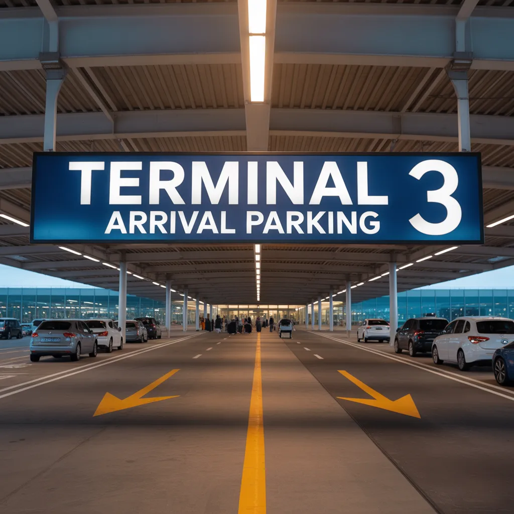 terminal 3 arrival parking