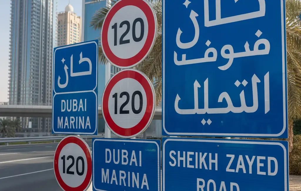traffic signs uae