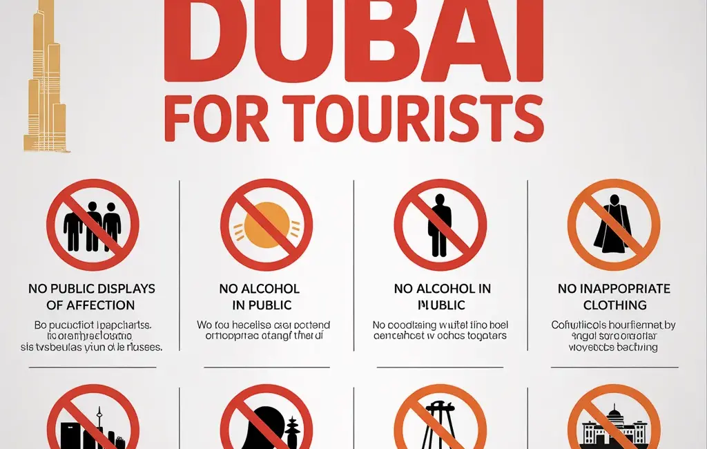 what is illegal in dubai for tourists