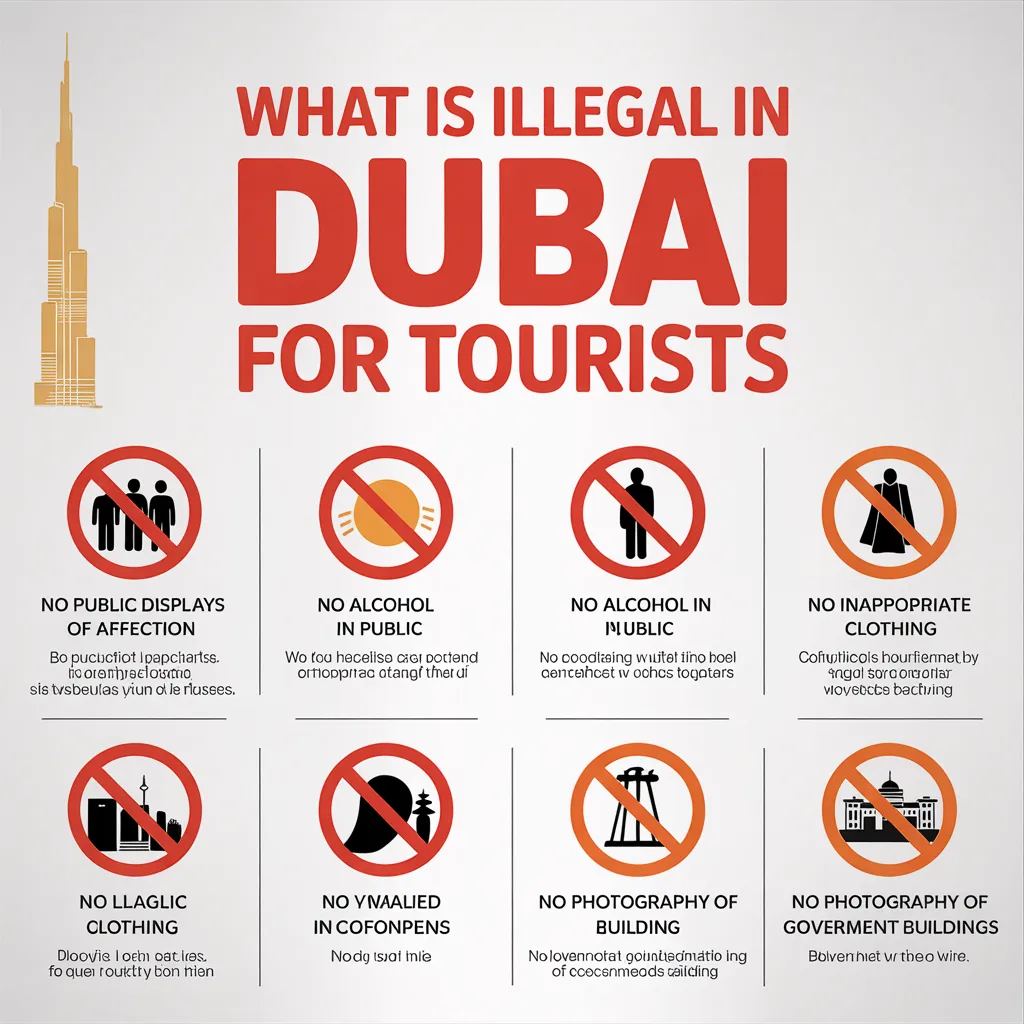 what is illegal in dubai for tourists