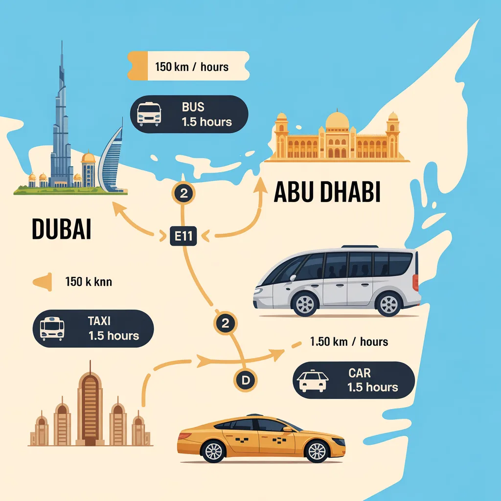 how to go from Dubai to Abu Dhabi